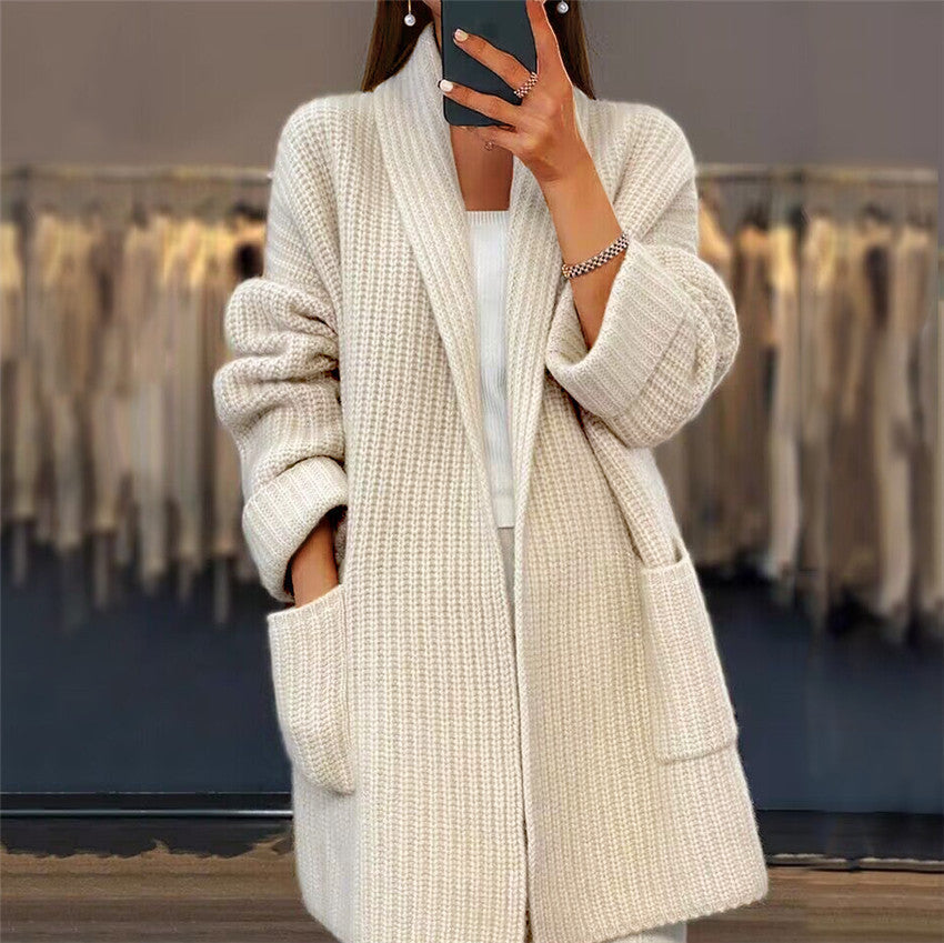 Tereza - Pletený Cardigan s Vreckami