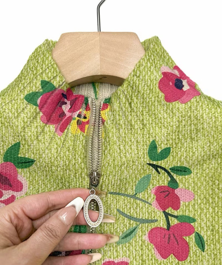 Constance | Cardigan rosa a fiori