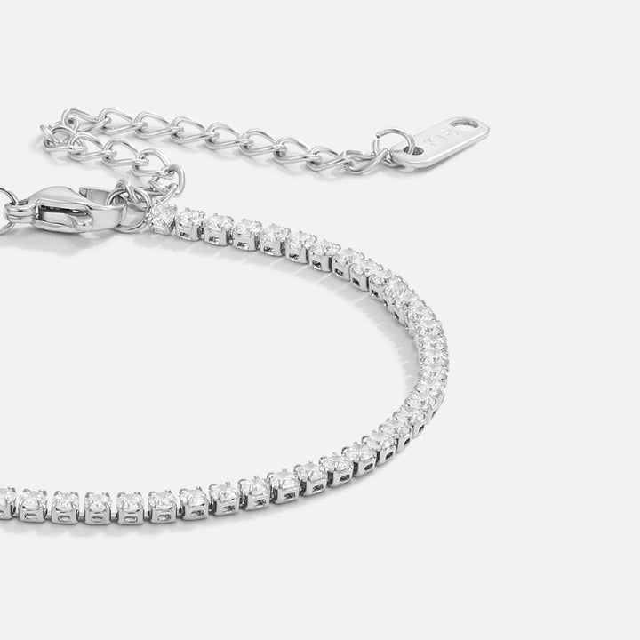 Bracciale da tennis in argento Cordelia