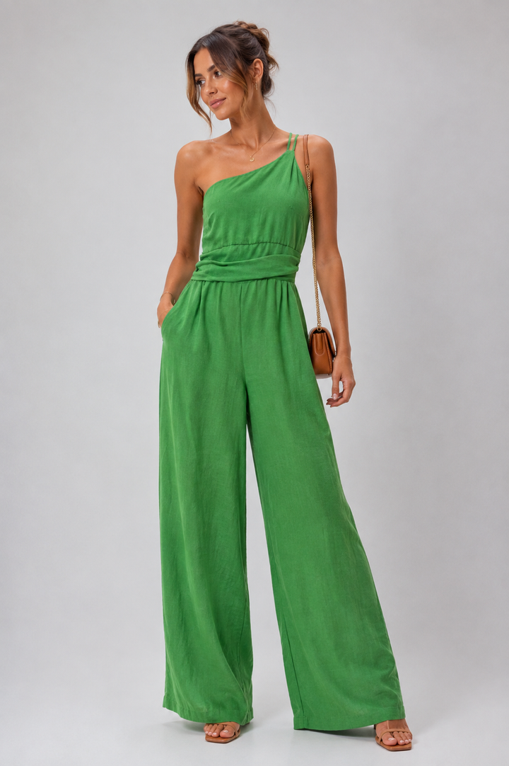 Dária | Tuta fluida con pantaloni larghi