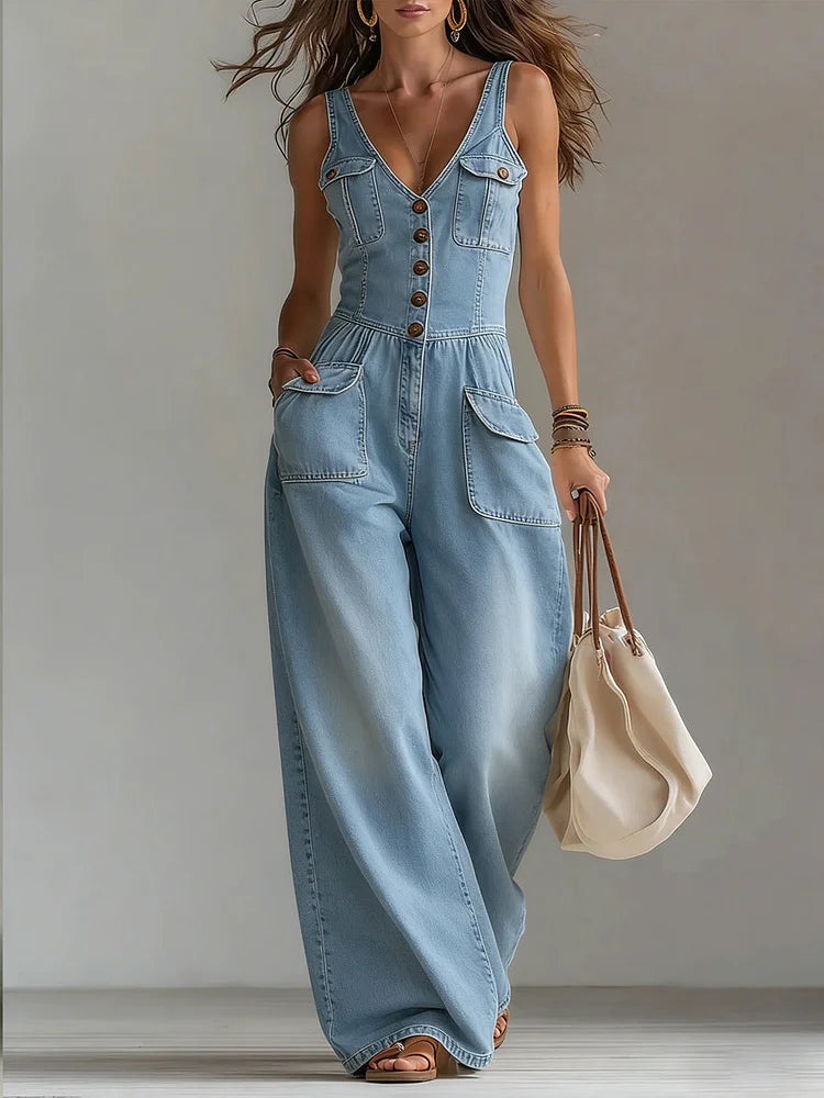 Sylwia | Tuta jeans loose