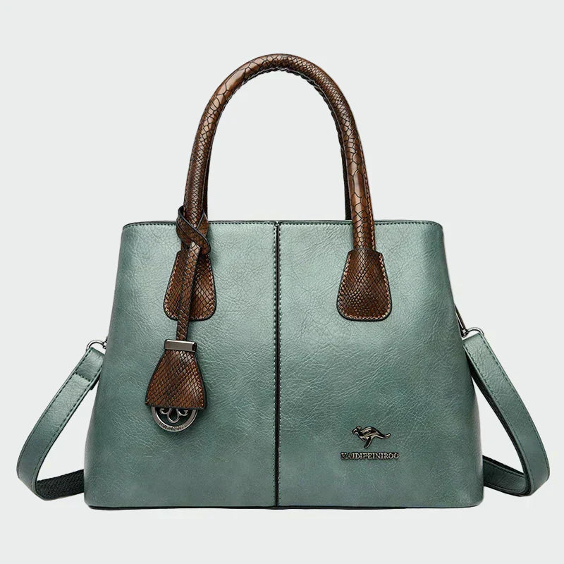 Elegantná Kožená Kabelka