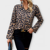 Katarína - Ležérna blúzka s leopardím vzorom