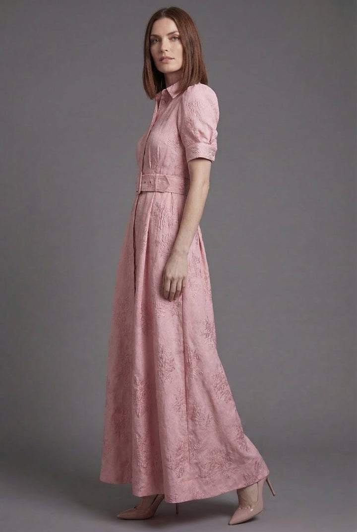 Irena | Maxi abito romantico bordeaux