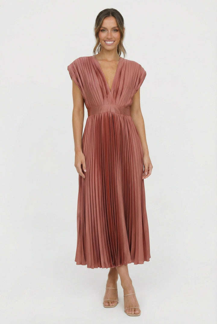 Marika | Elegante maxi abito con motivo