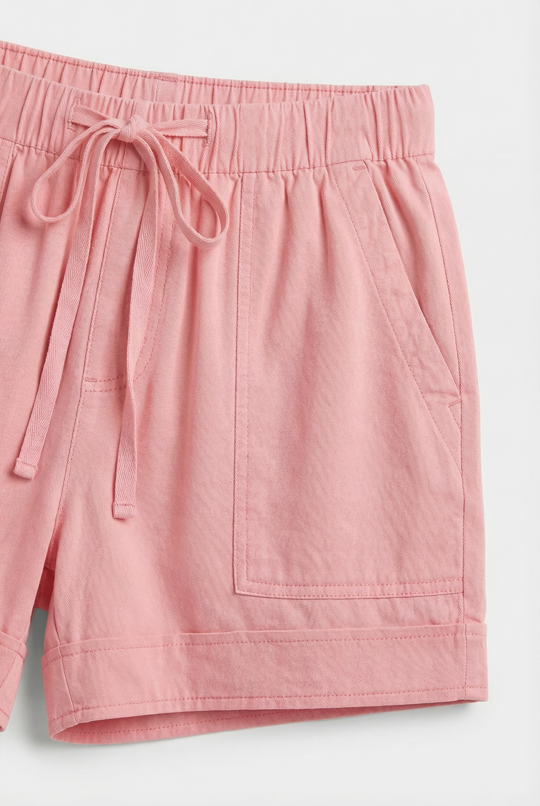 Shorts con legatura in vita e tasche
