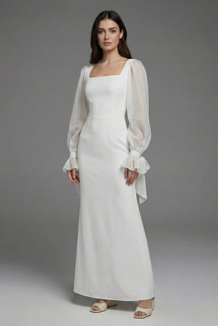 Ivanka | Abito maxi bianco da cerimonia