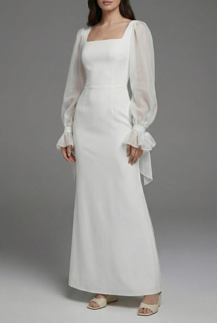 Ivanka | Abito maxi bianco da cerimonia