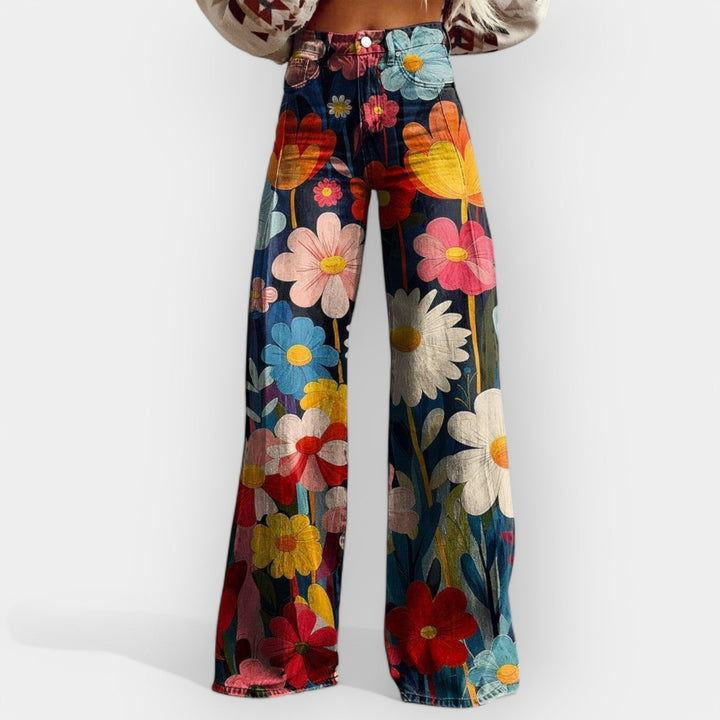 Laura | Pantaloni floreali
