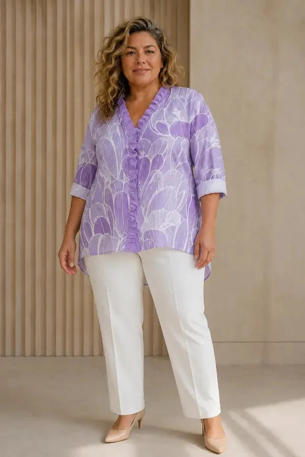 Olívia | Blusa con delicato motivo artistico