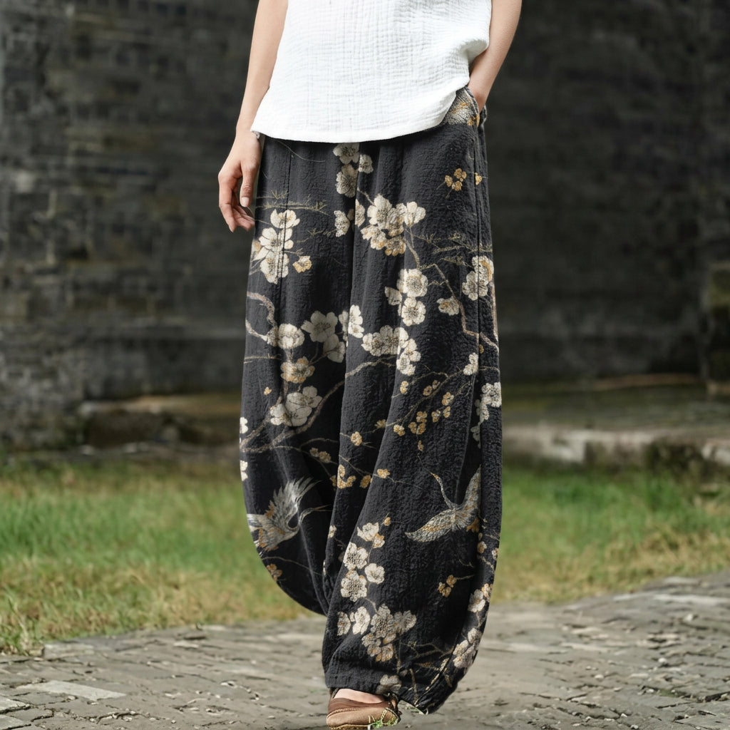 Ghislaine | Pantaloni larghi neri