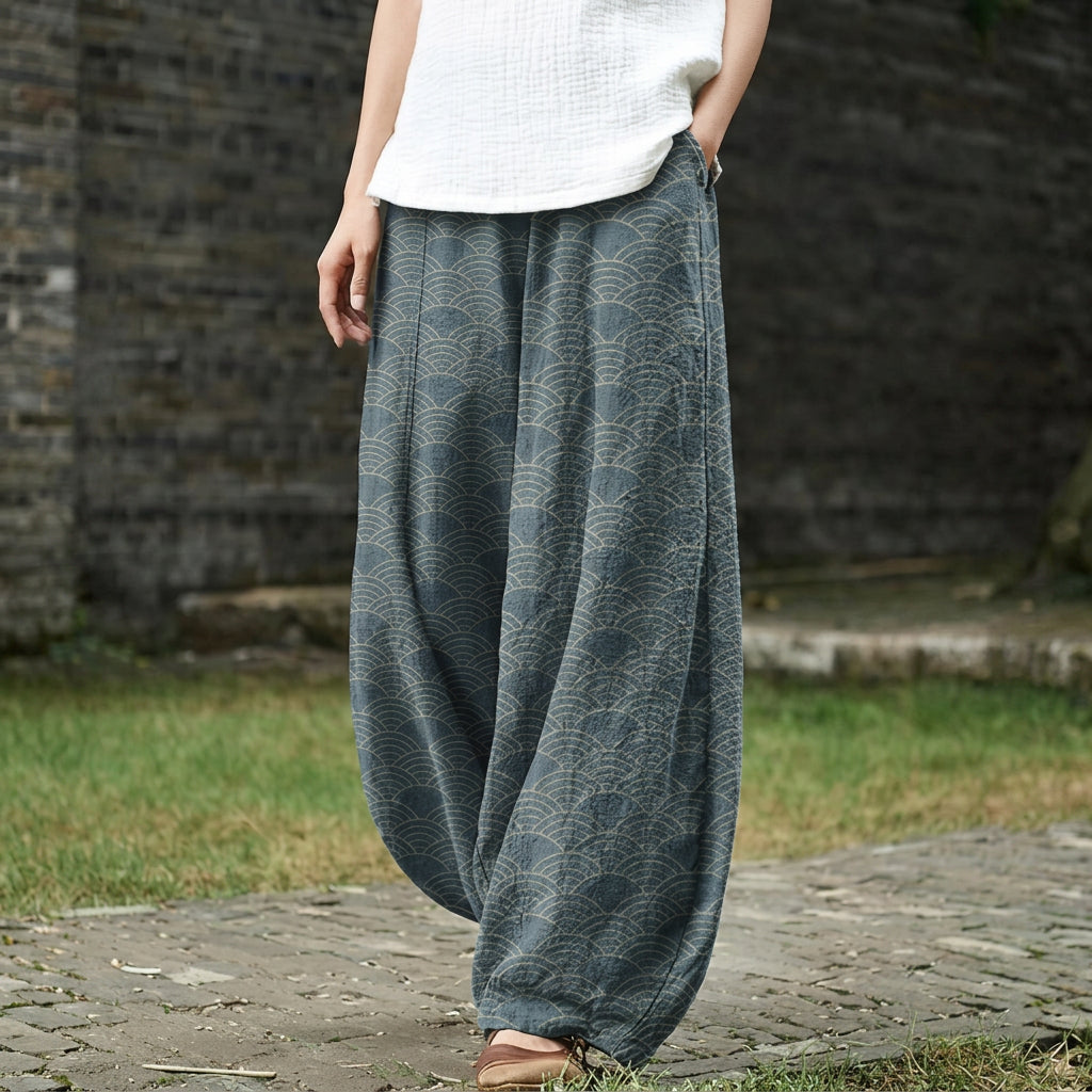 Brigitte | Pantaloni larghi verdi