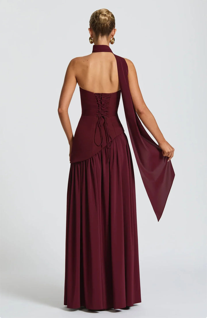 Regina | Abito maxi con spacco