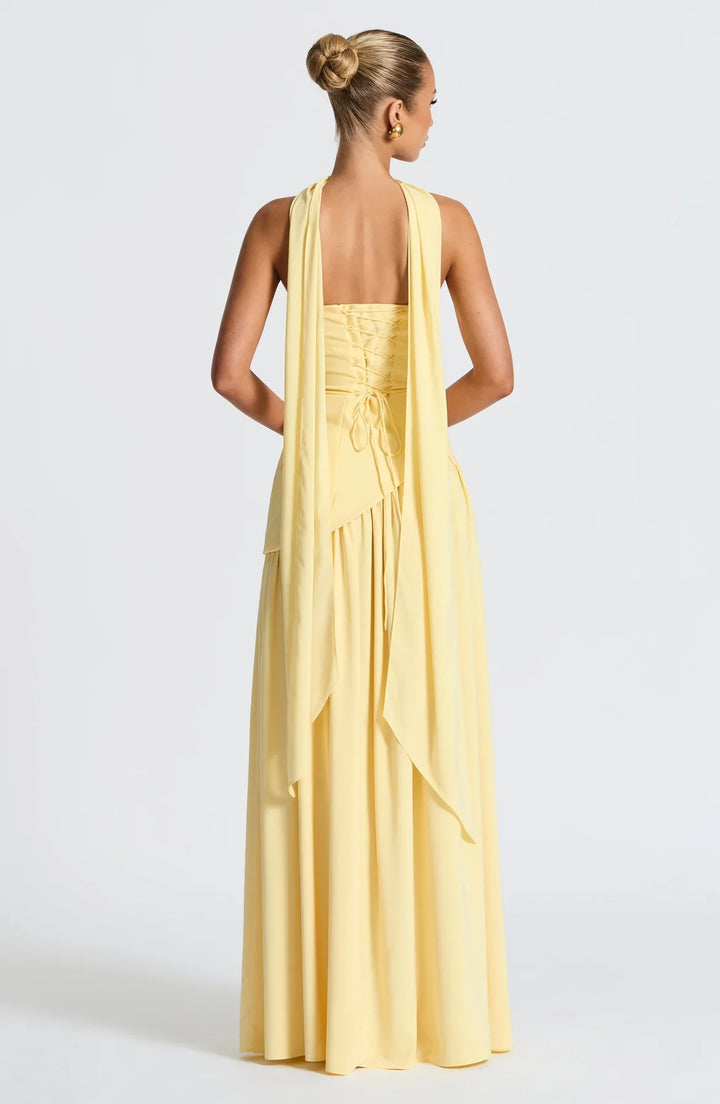Regina | Abito maxi con spacco