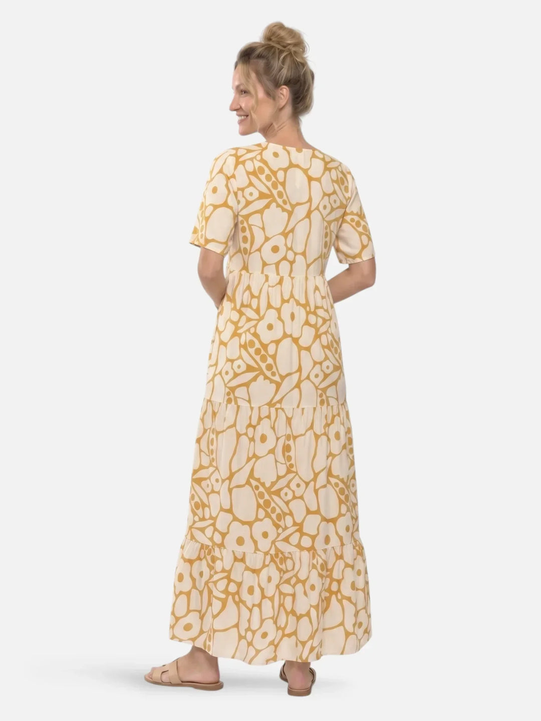 Henrieta | Abito maxi a strati floreale