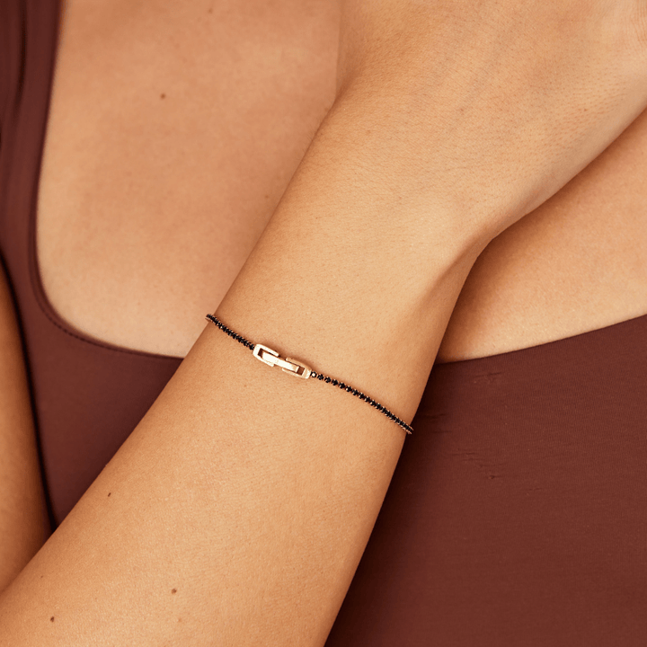Bracciale lucido Nero
