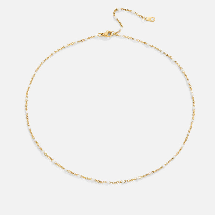 Collana decorativa Mila in bianco