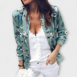 Andreia - Elegantná Kvetinová Bomber Bunda