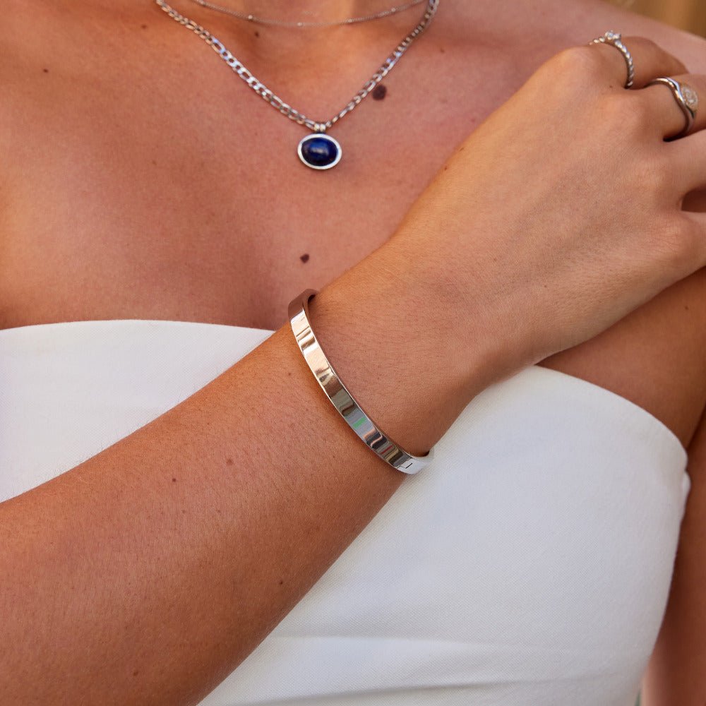 Bracciale rigido argento Rina