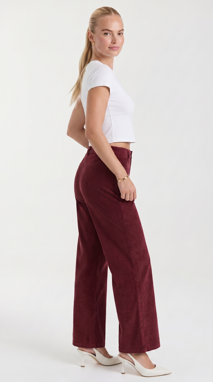 Blahoslava | Pantaloni a gamba larga con vita alta