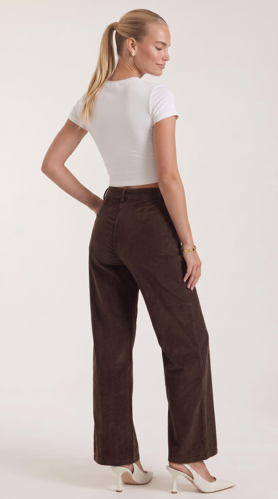 Blahoslava | Pantaloni a gamba larga con vita alta
