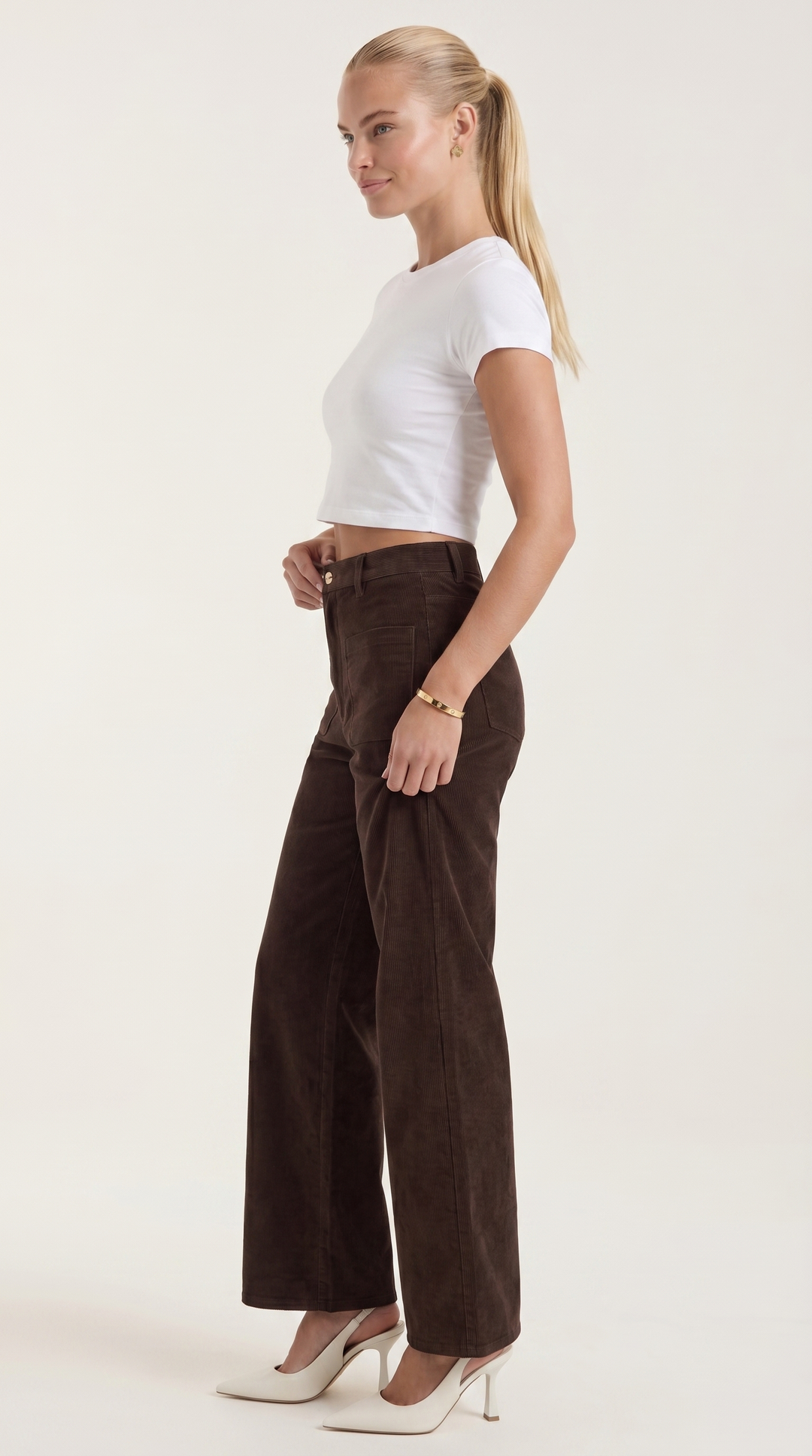 Blahoslava | Pantaloni a gamba larga con vita alta