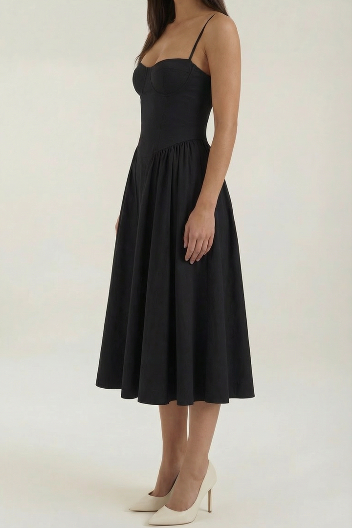 Izolda | Abito midi con corsetto