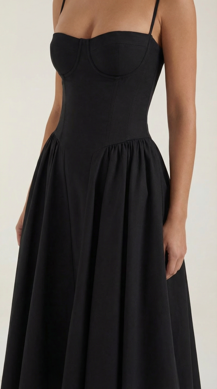 Izolda | Abito midi con corsetto