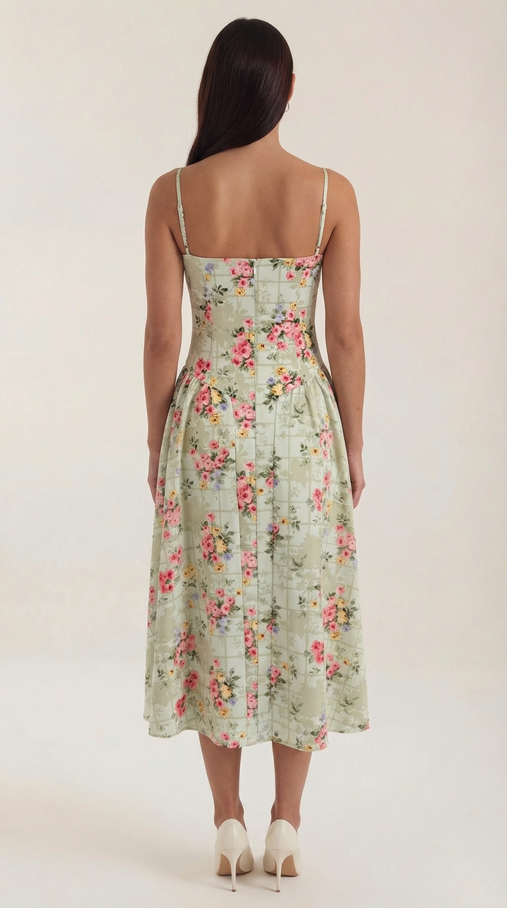 Izolda | Abito midi con corsetto