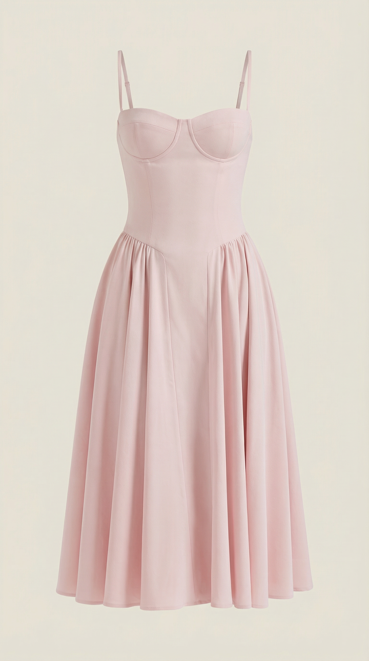 Izolda | Abito midi con corsetto