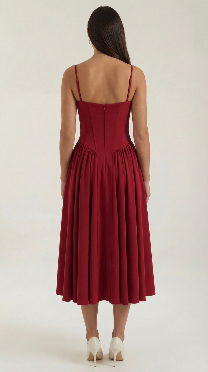 Izolda | Abito midi con corsetto