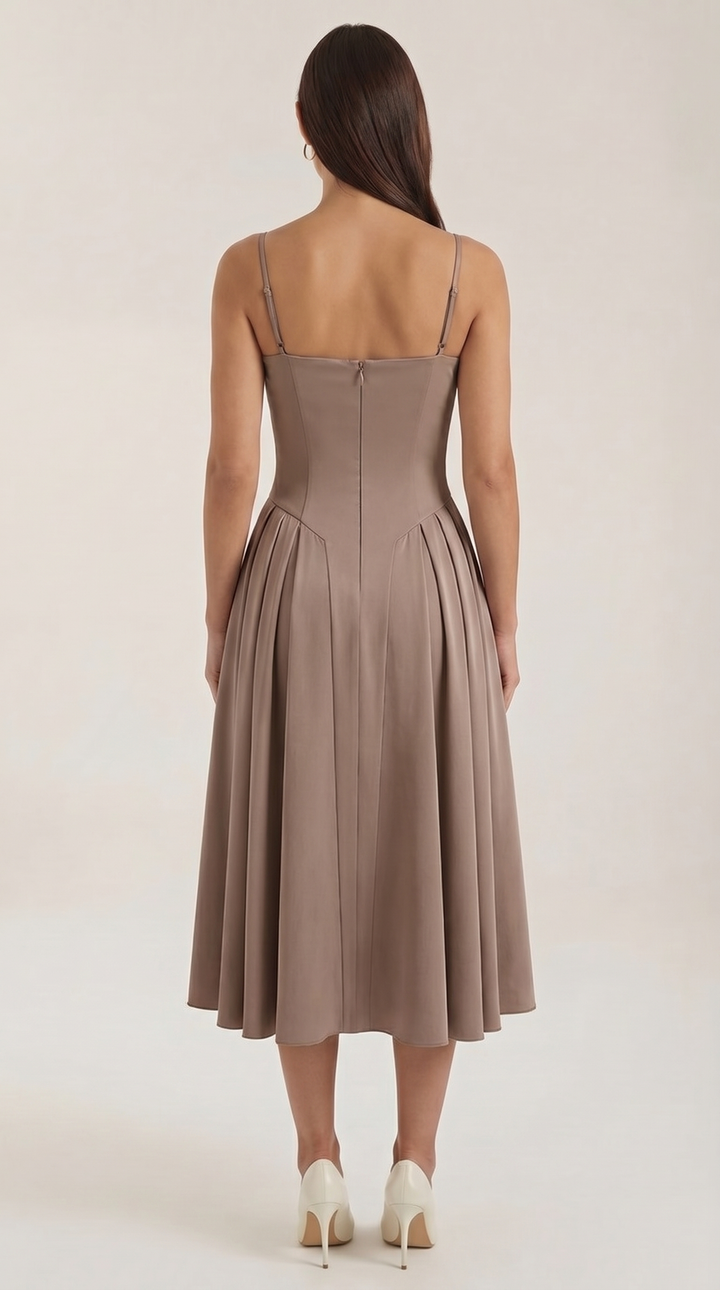 Izolda | Abito midi con corsetto