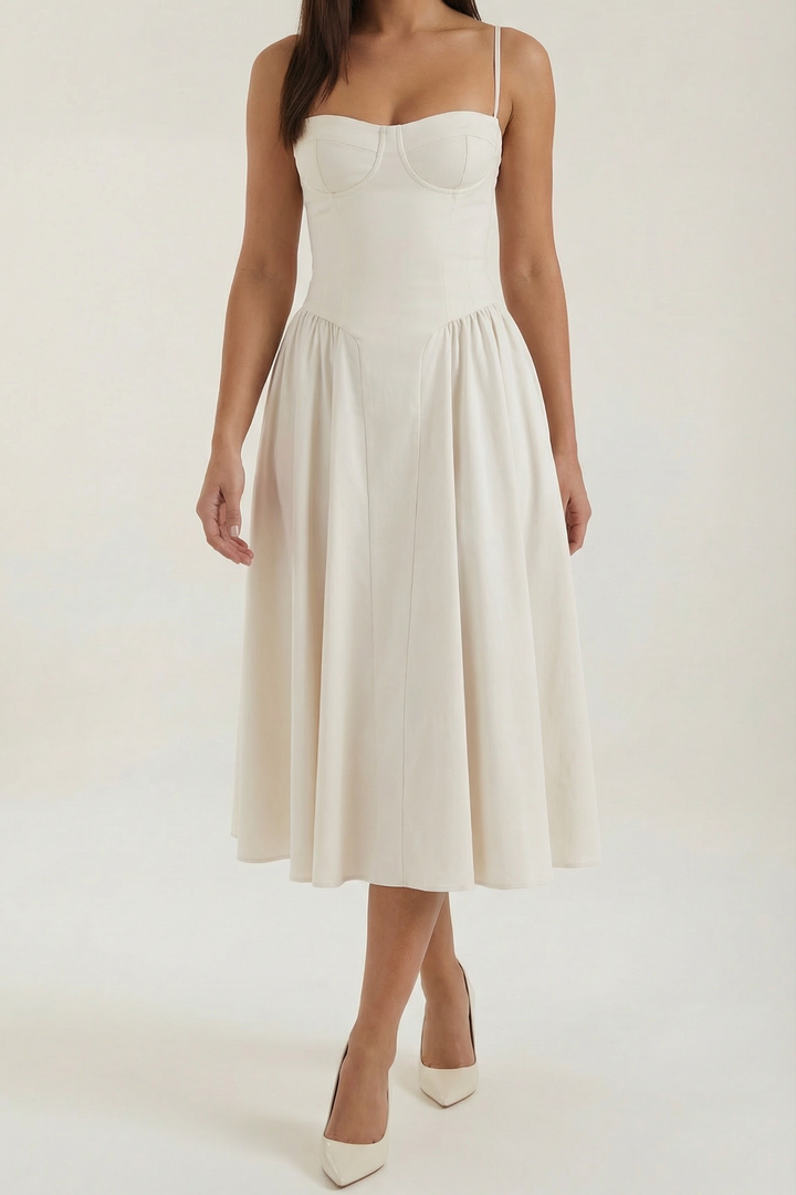 Izolda | Abito midi con corsetto