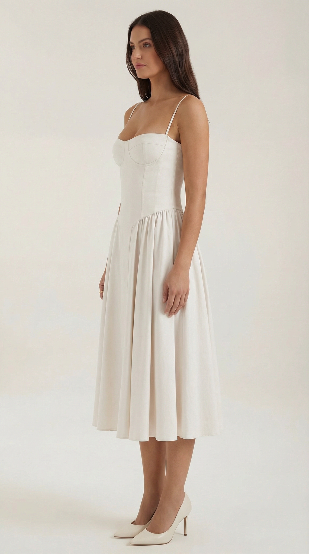 Izolda | Abito midi con corsetto
