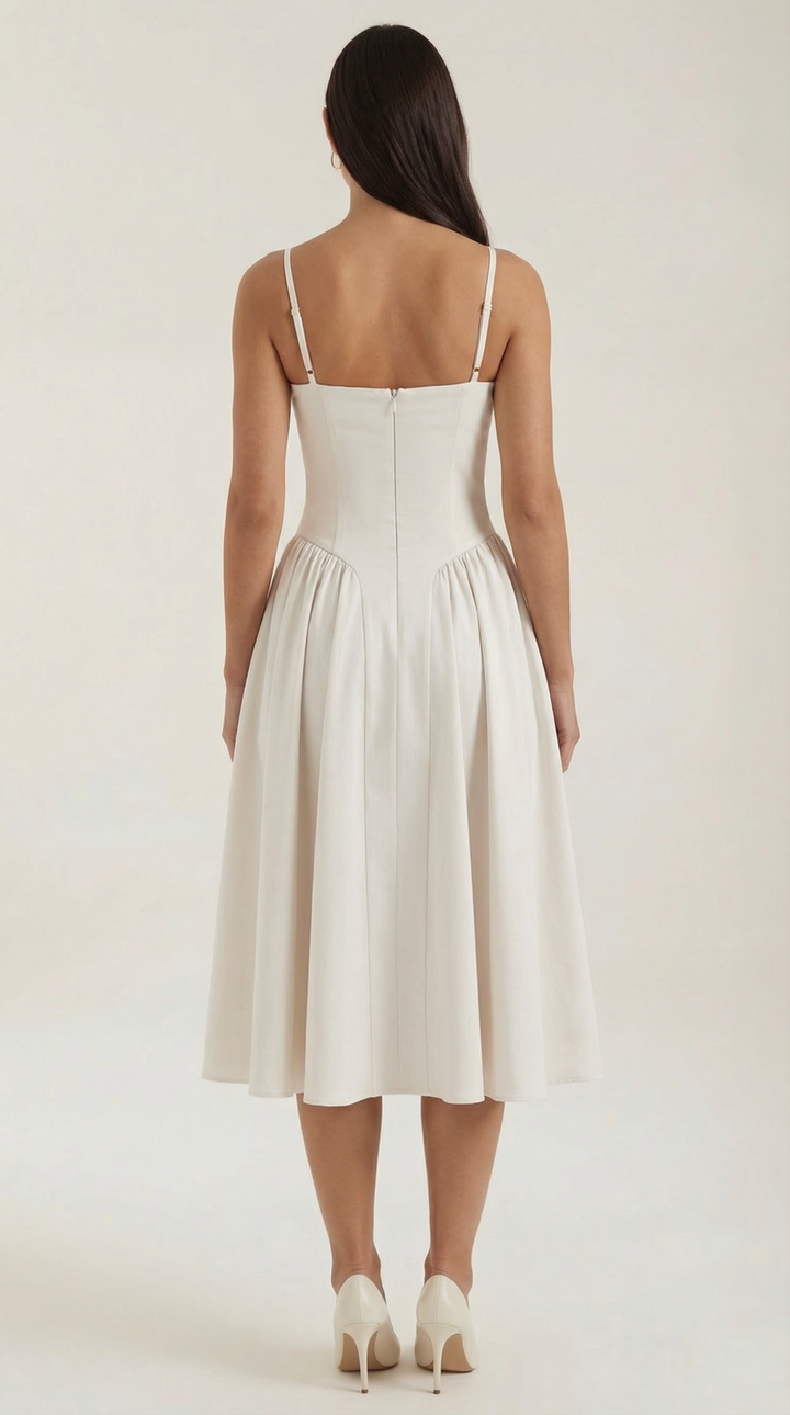 Izolda | Abito midi con corsetto
