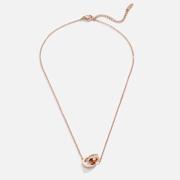Collana rosa dorata con motivo dell&