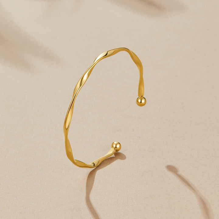 Bracciale rigido dorato Imari
